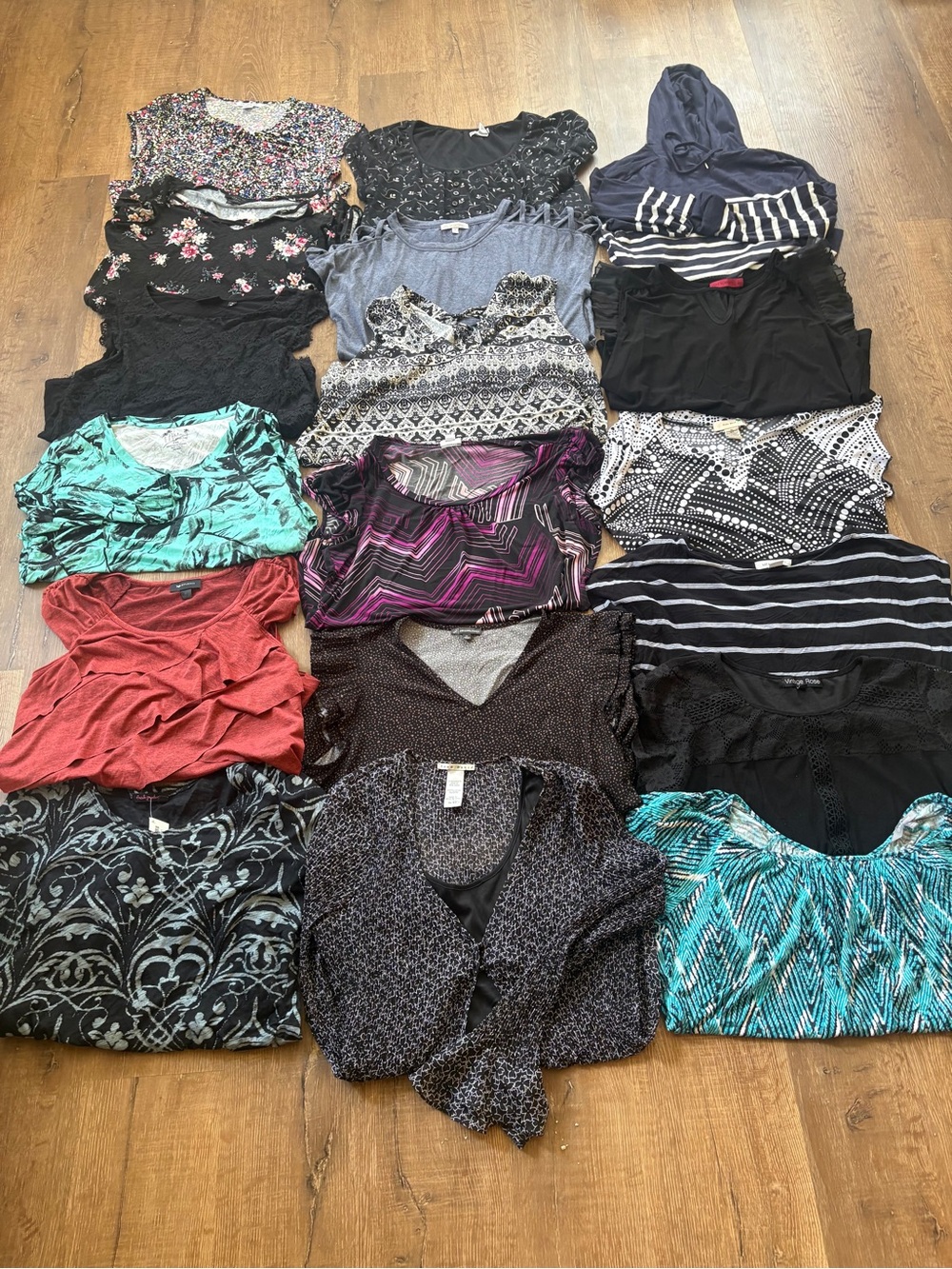 Women’s XL Shirt Blouse Bundle Lot 18PC Name Brands Wholesale Resale